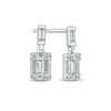 1/4 CT. T.W. Composite Diamond Rectangular Stud Earrings in 10K White Gold