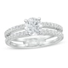 Thumbnail Image 1 of 1-1/4 CT. T.W. Diamond Split Shank Engagement Ring in 14K White Gold (I/I2)