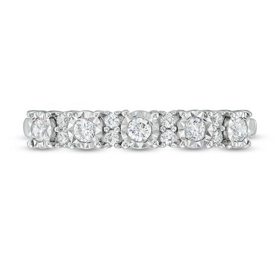 1/4 CT. T.w. Diamond Band in 10K White Gold