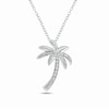 Thumbnail Image 1 of 1/20 CT. T.W. Diamond Palm Tree Pendant in Sterling Silver