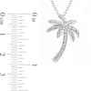 Thumbnail Image 2 of 1/20 CT. T.W. Diamond Palm Tree Pendant in Sterling Silver