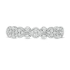 Thumbnail Image 4 of 1/3 CT. T.W. Diamond Milgrain Stackable Band in 10K White Gold