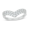 Thumbnail Image 1 of 1 CT. T.W. Diamond Double Chevron Anniversary Band in 14K White Gold