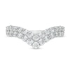 Thumbnail Image 4 of 1 CT. T.W. Diamond Double Chevron Anniversary Band in 14K White Gold
