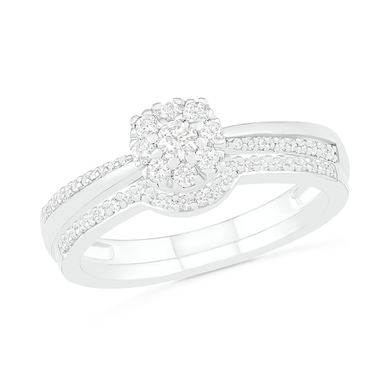 1/3 CT. T.w. Composite Diamond Bridal Set in 10K Gold