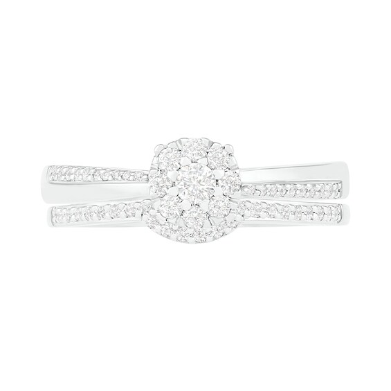 1/3 CT. T.w. Composite Diamond Bridal Set in 10K Gold