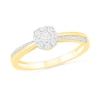 Thumbnail Image 3 of 1/3 CT. T.W. Composite Diamond Bridal Set in 10K Gold