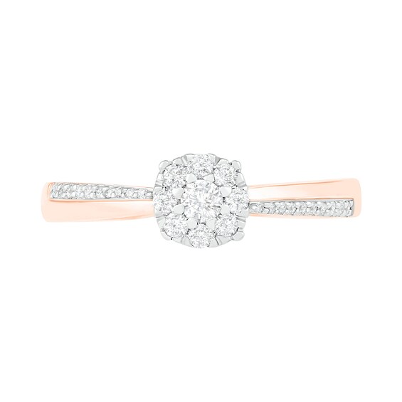 1/3 CT. T.w. Composite Diamond Bridal Set in 10K Rose Gold