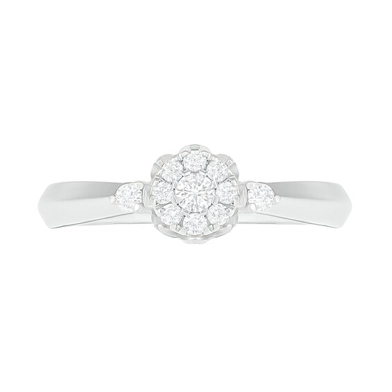 1/3 CT. T.w. Composite Diamond Bridal Set in 10K White Gold
