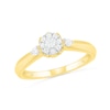 Thumbnail Image 4 of 1/3 CT. T.W. Composite Diamond Bridal Set in 10K Gold
