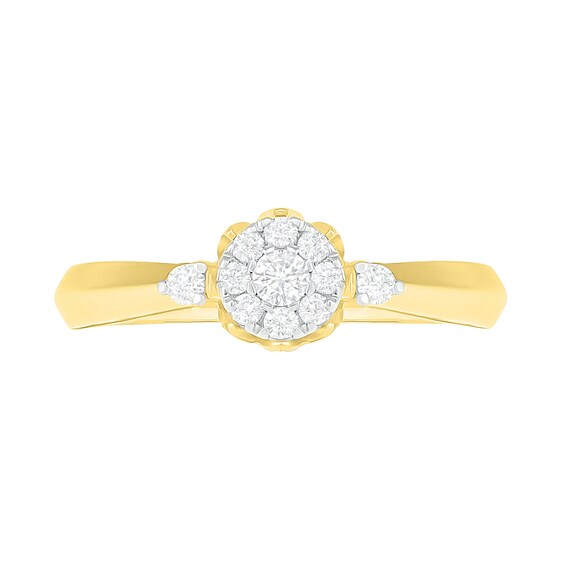 1/3 CT. T.w. Composite Diamond Bridal Set in 10K Gold