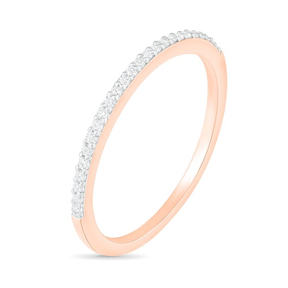 1/3 CT. T.w. Composite Diamond Bridal Set in 10K Rose Gold