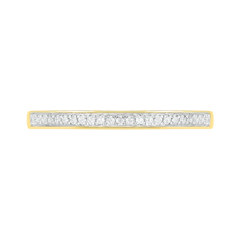 Main Image 8 of 1/3 CT. T.W. Diamond Flower Frame Bridal Set in 10K Gold