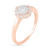 Thumbnail Image 6 of 1/3 CT. TW. Diamond Flower Frame Bridal Set in 10K Rose Gold