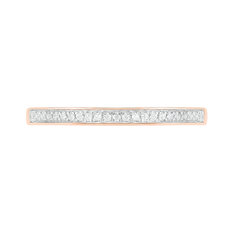 Main Image 8 of 1/3 CT. TW. Diamond Flower Frame Bridal Set in 10K Rose Gold