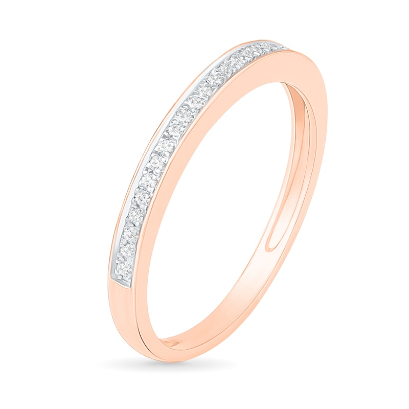 Main Image 9 of 1/3 CT. TW. Diamond Flower Frame Bridal Set in 10K Rose Gold