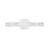Thumbnail Image 5 of 3/8 CT. T.W. Composite Diamond Vintage-Style Bridal Set in 10K White Gold
