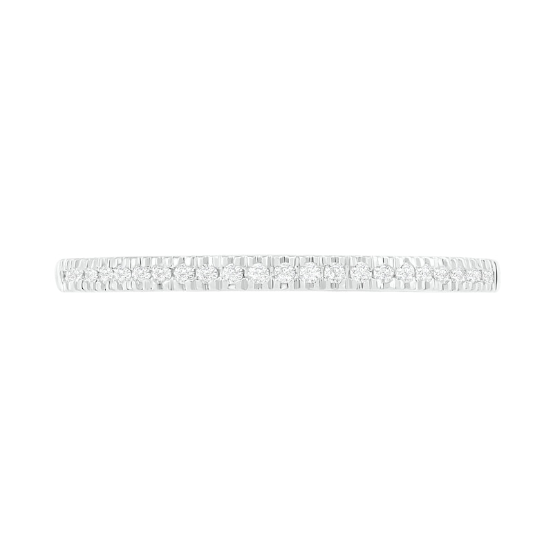 Main Image 8 of 3/8 CT. T.W. Composite Diamond Vintage-Style Bridal Set in 10K White Gold