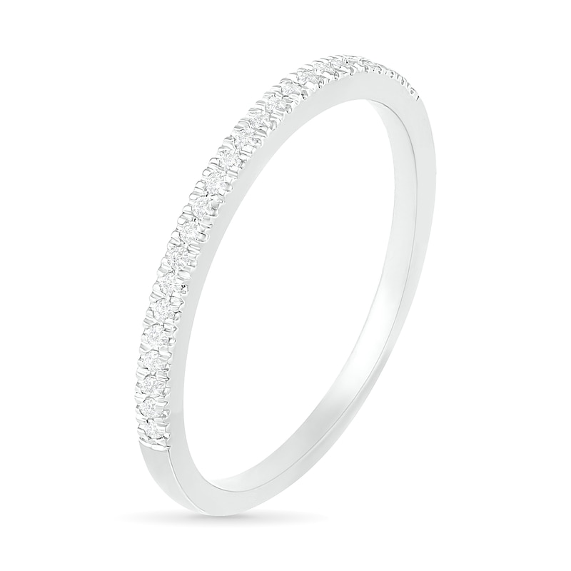 Main Image 9 of 3/8 CT. T.W. Composite Diamond Vintage-Style Bridal Set in 10K White Gold