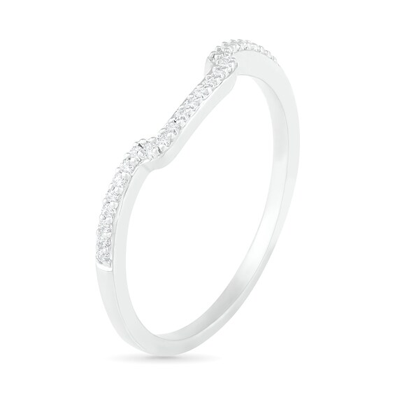 3/8 CT. T.w. Composite Diamond Square Frame Split Shank Bridal Set in 10K White Gold