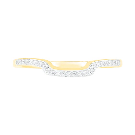 3/8 CT. T.w. Composite Diamond Square Frame Split Shank Bridal Set in 10K Gold