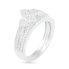 Thumbnail Image 1 of 1/3 CT. T.W. Composite Diamond Marquise Vintage-Style Bridal Set in 10K White Gold