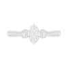 Thumbnail Image 4 of 1/3 CT. T.W. Composite Diamond Marquise Vintage-Style Bridal Set in 10K White Gold