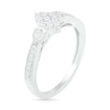 Thumbnail Image 5 of 1/3 CT. T.W. Composite Diamond Marquise Vintage-Style Bridal Set in 10K White Gold