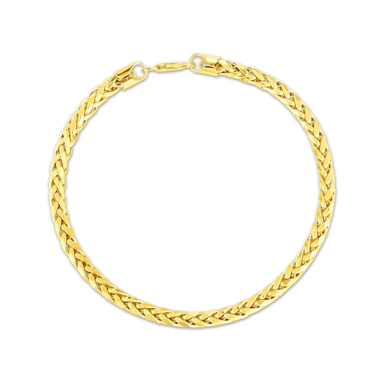 4.1mm Franco Snake Chain Bracelet in Hollow 14K Gold - 8.0"