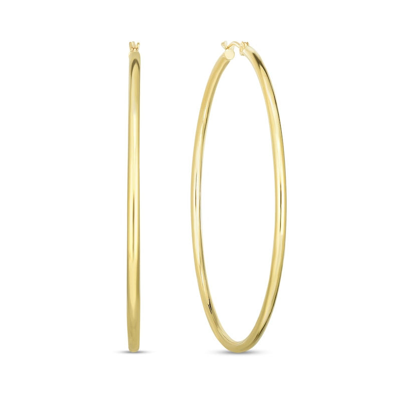 50mm Tube Hoop Earrings