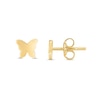 Thumbnail Image 1 of Butterfly Disc Stud Earrings in 14K Gold
