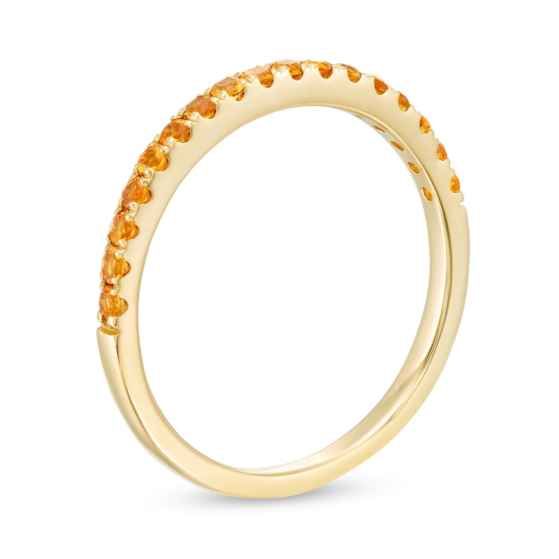 Citrine Petite Stackable Band in 10K Gold