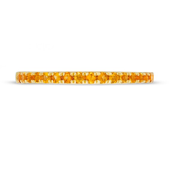 Citrine Petite Stackable Band in 10K Gold