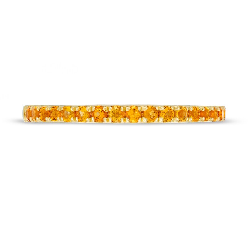 Citrine Petite Stackable Band in 10K Gold