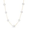 Thumbnail Image 1 of 6.0-6.5mm Freshwater Cultured Pearl Station Necklace in 14K Gold-36"
