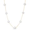 Thumbnail Image 0 of 6.0-6.5mm Cultured Freshwater Pearl Station Necklace in 14K Gold - 36"