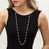 Thumbnail Image 2 of 6.0-6.5mm Freshwater Cultured Pearl Station Necklace in 14K Gold-36"