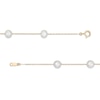 Thumbnail Image 2 of 6.0-6.5mm Cultured Freshwater Pearl Station Necklace in 14K Gold - 36"