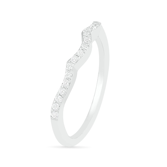 7.0mm White Lab-Created Sapphire Ship's Wheel Frame Three Stone Split Shank Bridal Set in Sterling Silver