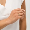 Thumbnail Image 1 of Wonder Woman™ Collection Garnet and Blue Sapphire Tiara Ring in 10K Gold