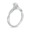 Thumbnail Image 3 of 1/2 CT. T.W. Pear-Shaped Diamond Twist Shank Engagement Ring in 14K White Gold (I/I1)