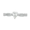 Thumbnail Image 4 of 1/2 CT. T.W. Pear-Shaped Diamond Twist Shank Engagement Ring in 14K White Gold (I/I1)