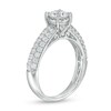 Thumbnail Image 2 of 1-1/2 CT. T.W. Diamond Multi-Row Engagement Ring in 14K White Gold (I/I2)