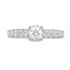 Thumbnail Image 4 of 1-1/2 CT. T.W. Diamond Vintage-Style Engagement Ring in 14K White Gold (I/I2)