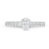 Thumbnail Image 4 of 1 CT. T.W. Oval Diamond Engagement Ring in 14K White Gold (I/I2)