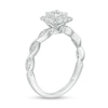 Thumbnail Image 2 of 5/8 CT. T.W. Princess-Cut Diamond Cushion Frame Vintage-Style Engagement Ring in 14K White Gold (I/I2)