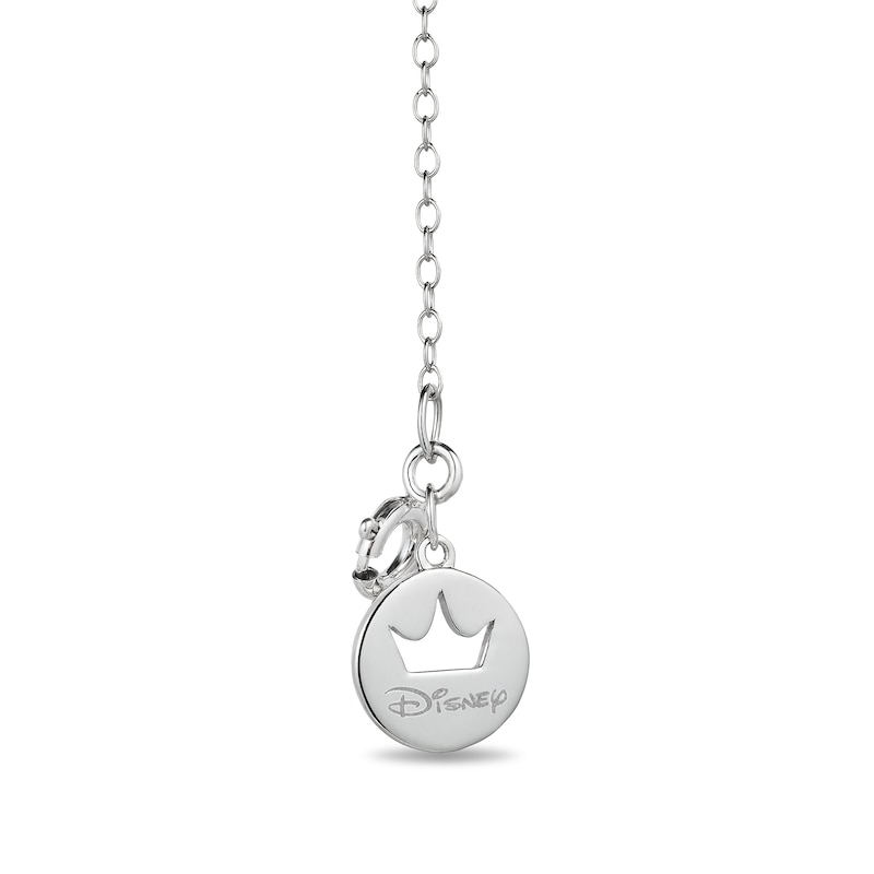 Collector's Edition Enchanted Disney Beauty and the Beast Diamond Pendant in Sterling Silver