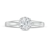 Thumbnail Image 3 of 3/4 CT. T.W. Diamond Frame Engagement Ring in 14K White Gold (I/I2)