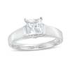 Thumbnail Image 1 of 1 CT. T.W. Certified Princess-Cut Diamond Solitaire Engagement Ring in 14K White Gold (I/I1)