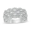 Thumbnail Image 1 of 1 CT. T.W. Diamond Five Row Lattice Ring in 10K White Gold